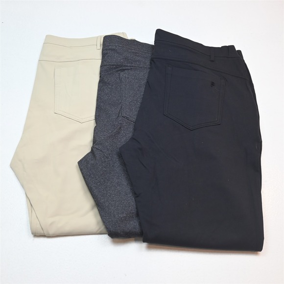 Public Rec Other - Lot 3 Public Rec 40x34 Black Gray Khaki Gamechanger Slim Athletic Golf Pants